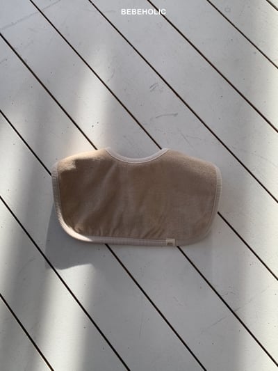 Bebe holic17｜(3m-18m) 雙面條紋毛圈圍兜3