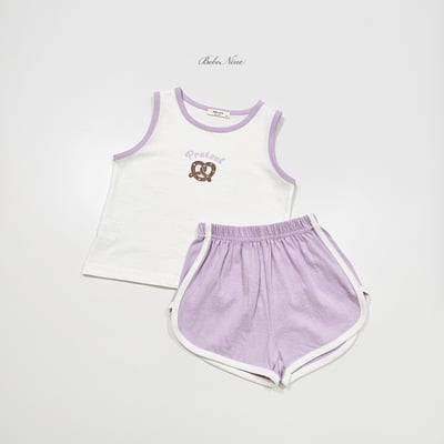 bebe nine07  (65cm-115cm) 2色愛心捲餅無袖套裝8