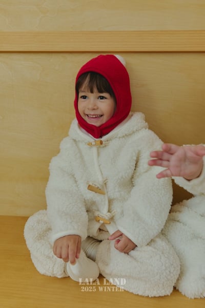 lala land53｜(75cm-120cm) 2色牛角扣刷毛連帽外套10