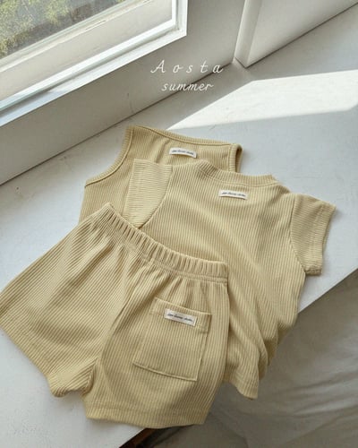AOSTA08｜(6m-5y) 7色小標口袋短褲24