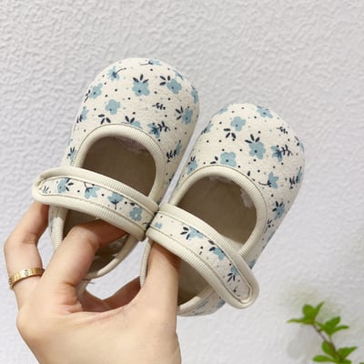 碎花棉布學步鞋15