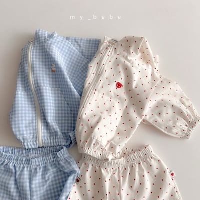 my_bebe21｜(80-120cm) 拉鍊連帽外套褲子套裝16