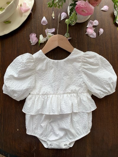 JE26｜(66-120cm) 泡泡袖綁帶包屁衣/洋裝19