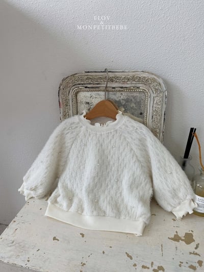 Monpetitbebe17｜(70cm-110cm) 刷毛珍珠上衣4