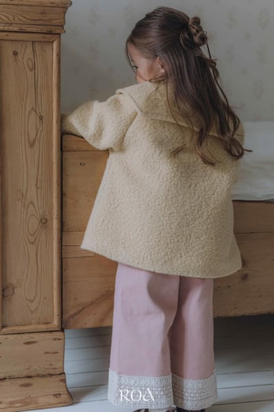 ROA32｜(80cm-120cm) 2色下擺蕾絲邊直筒褲18