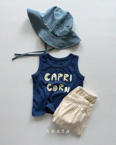 AOSTA57｜(6m-5y) 3款英文字母無袖背心11