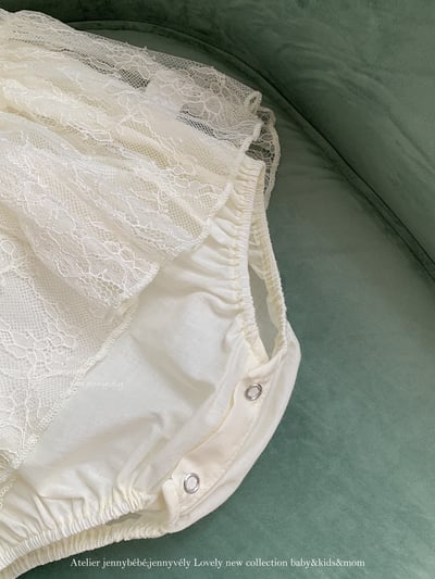 JE705｜(66-90cm) 法式蕾絲洋裝包屁衣9