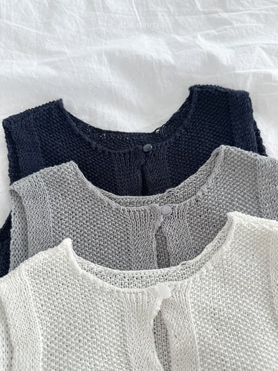 MiniRobe22｜(70-110) 針織排扣背心6