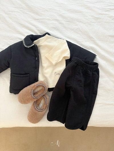 Atomeme35｜(70cm-110cm) 滾邊夾層棉厚外套13