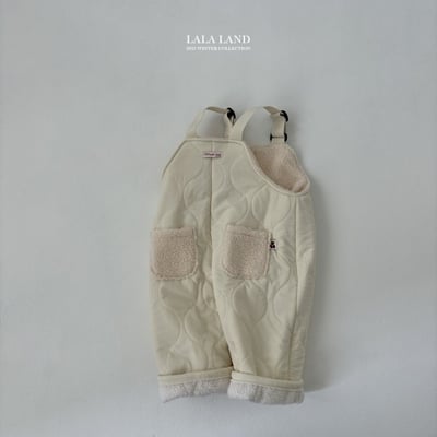 lala land56｜(75cm-120cm) 2色絎縫刷毛口袋吊帶長褲18