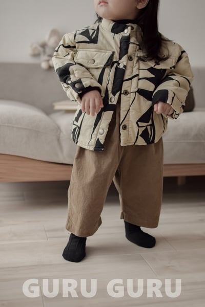 GURU GURU20｜(6m-24m) 2色素面口袋直筒長褲21