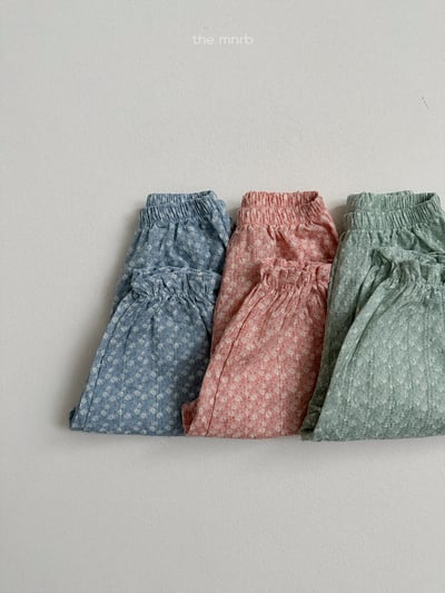 MiniRobe04｜(70-110) 雪花印花縮口長褲8