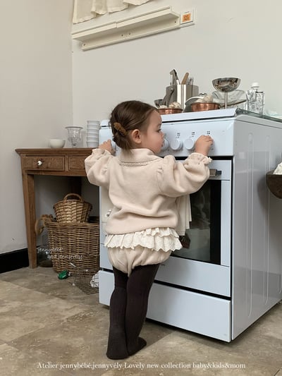 JE 606｜(73-100cm)  絨毛翻領吊帶褲套裝23