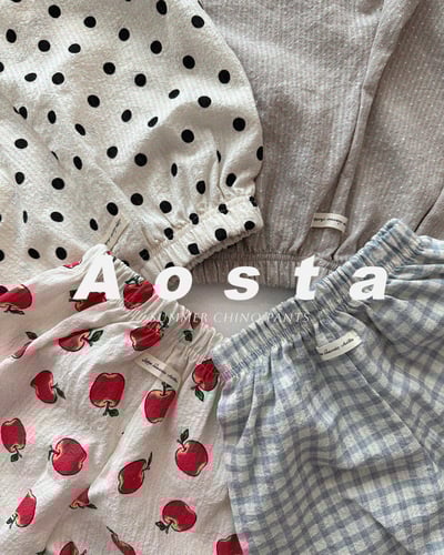 AOSTA07｜(6m-5y) 4色可愛甜美透氣褲3