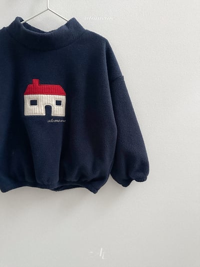 AT48｜(70-110) 小屋刺繡半高領上衣7