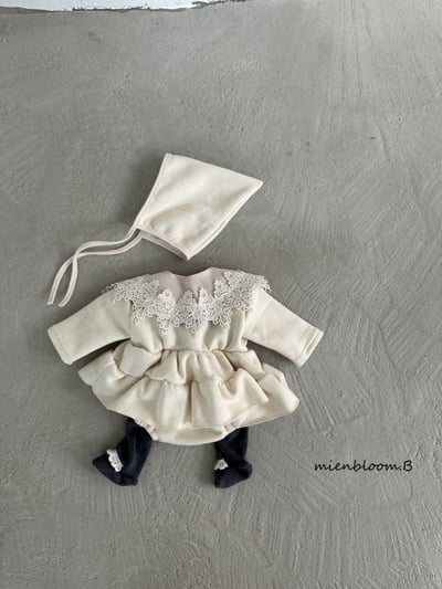 Bloom.b01｜(0m-24m) 層次洋裝包屁衣含帽子10