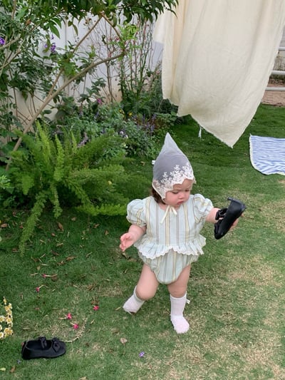 JE24｜(66-120cm) 森林條紋包屁衣/洋裝12