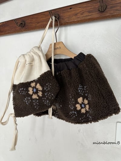 Bloom.b41｜(85cm-125cm) 花卉刷毛褲裙9