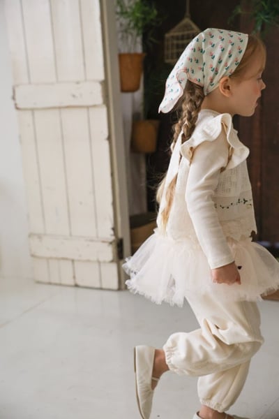 FLO53｜(75-140) 1色針織田園小兔背心12