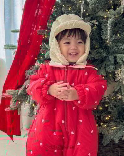 Cieldemaman16｜(6M~24M)  2色愛心羽絨連身服19