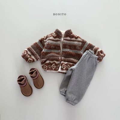 Bonito48｜(75cm-125cm) 素面休閒束口褲10