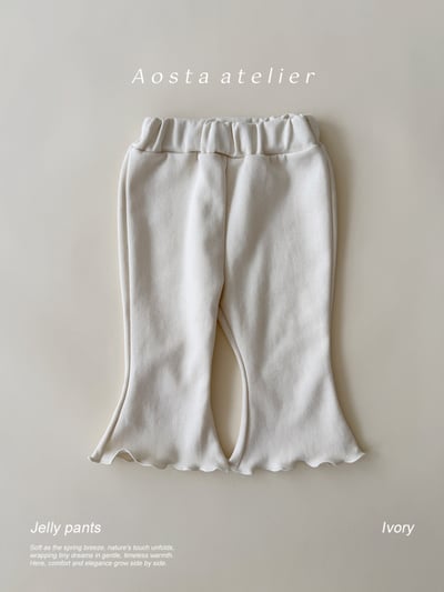 AOSTA36｜(6m-5y) 捲邊小喇叭褲4