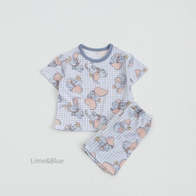 LIME&BLUE02｜(55-118cm MOM )  迪士尼親子居家服20