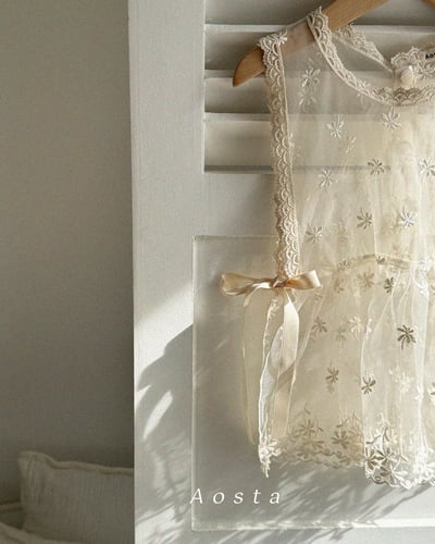 AOSTA62｜(Free) 2款蕾絲花刺繡背心8