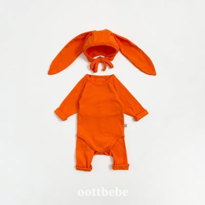 Oottbebe30｜(0m-12m) 糖果色居家包屁衣褲子套裝11