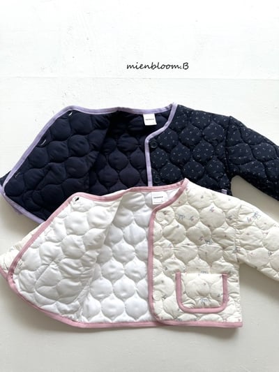 Bloom.b39｜(0m-24m/85cm-125cm) 滾邊絎縫碎花外套8