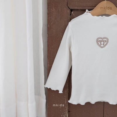 M-KIDS21｜(65-115cm) 2色刺繡捲邊上衣9