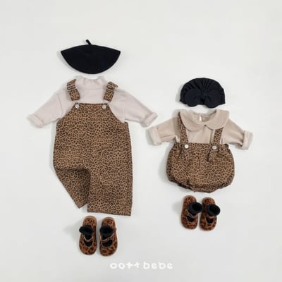 Oottbebe06｜(0m-12m)豹紋吊帶包屁褲10