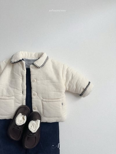 Atomeme35｜(70cm-110cm) 滾邊夾層棉厚外套8