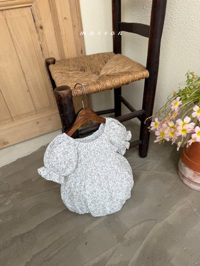 Marron09｜(3m-18m 1y-6y) 復古小碎花套裝17