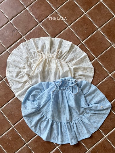 thelala38｜ (70-115) 壓花細肩洋裝7