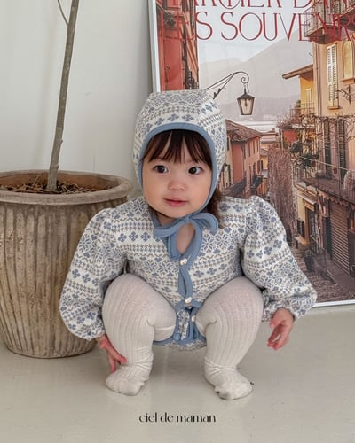 Cieldemaman11｜(3M~15M)  2色雪花針織包屁衣18