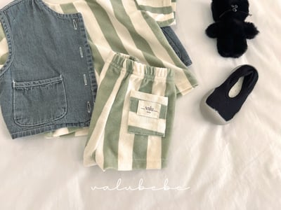 Valubebe 54｜(65-90cm) 條狀毛圈褲11