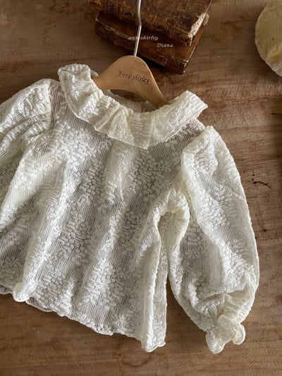 Anne Shirley21｜(3m-24m) 2色荷葉花領襯衫4