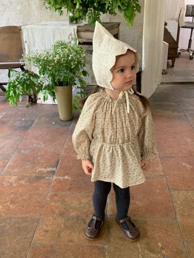 JE552｜(66-90cm) 法式碎花包屁衣5