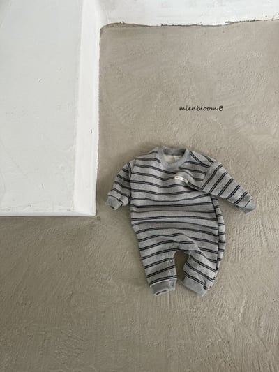 Bloom.b05｜(0m-24m) 小標條紋連身衣3