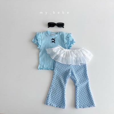 my_bebe35｜(80-120cm) 荷葉層次邊上衣4