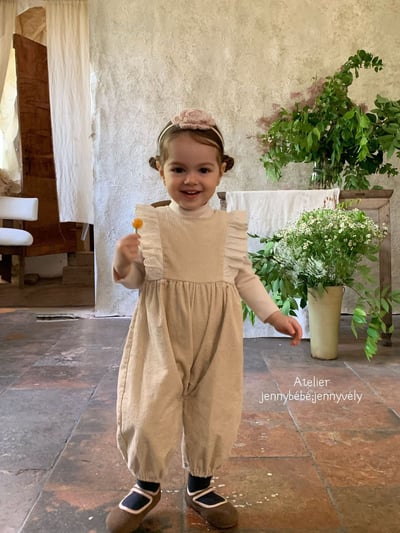 JE591｜(73-100cm) 蕾絲花邊連身褲/素面高領上衣23