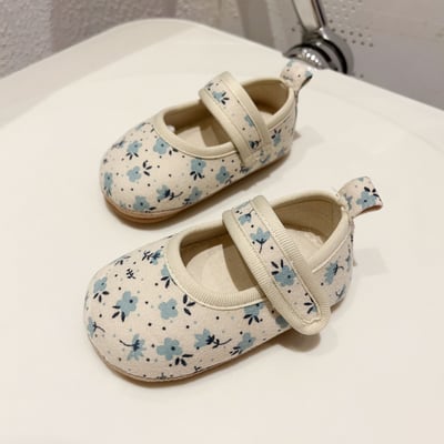 碎花棉布學步鞋16