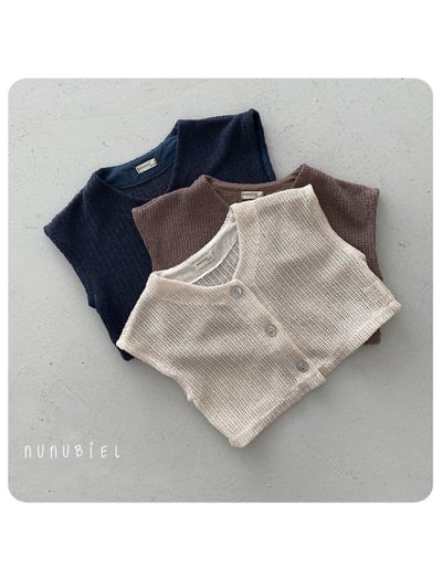NUNU BIEL04｜(75-115cm) 針織開衫背心2