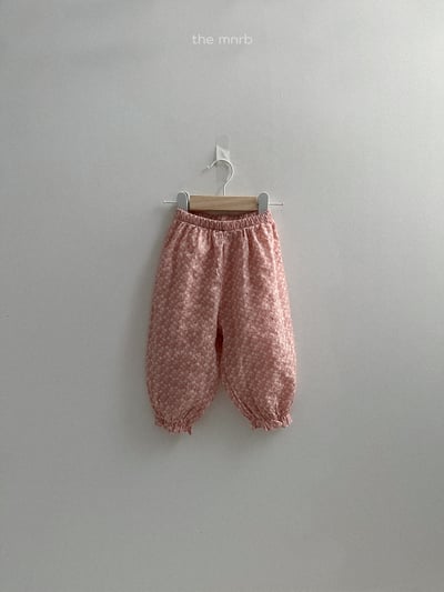 MiniRobe04｜(70-110) 雪花印花縮口長褲11