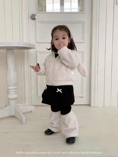 JE 422｜(80-110cm)  黑素色打底褲（含襪套）10