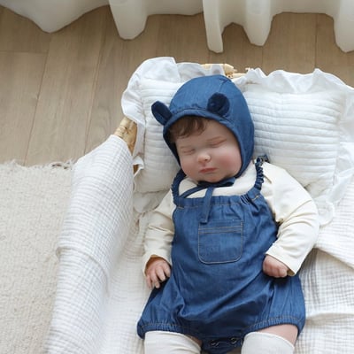 LEMONADE04｜(55cm-85cm) 1色牛仔細肩包屁衣含帽子12