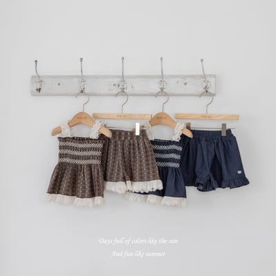 M-KIDS18｜(65-115cm) 蕾絲滾邊上衣8