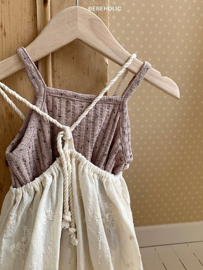 Bebe holic16｜(3m-18m) 氣質細肩吊帶褲12