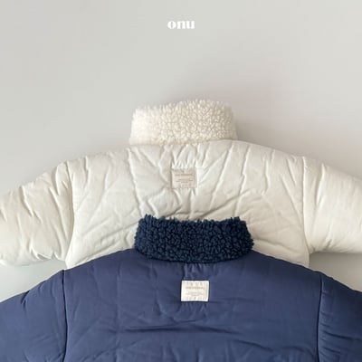 onu 21｜(70cm-115cm) logo刺繡羽絨刷毛外套2